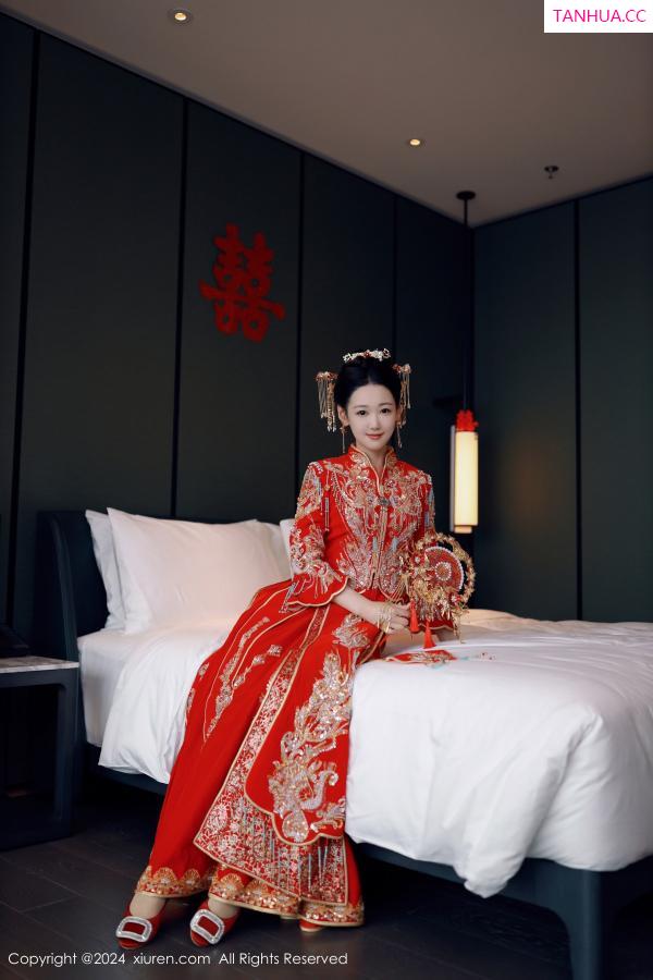 唐安琪  [XiuRen]高清写真图 2024.08.05 No.8972 唐安琪 性感新娘装第14张图片